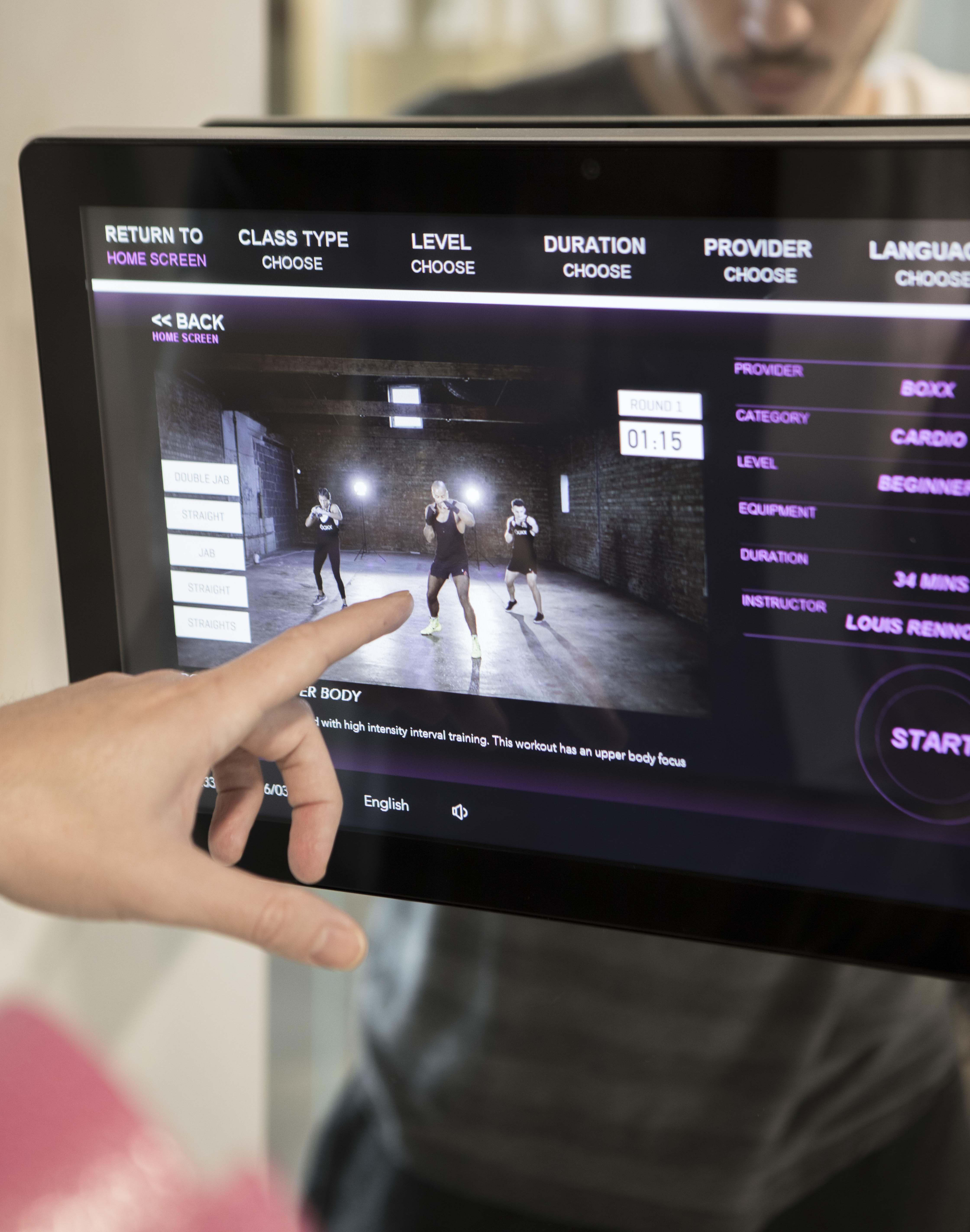 Innside by Melia Palma Bosque Exterior foto A screenshot of the interactive fitness platform